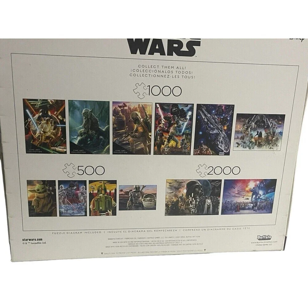 Star Wars Grogu's Journey Mandalorian 2000 P Puzzle Brand Buffalo Games